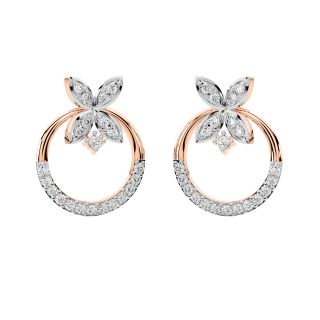 Amelia Round Diamond Stud Earrings